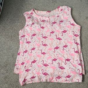 kids flamingo pajama set